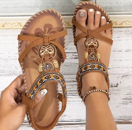 Elegant Retro Summer Sandals