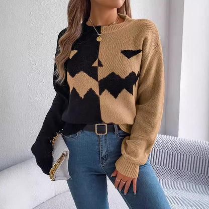 Halloween Ghost Knit Sweater