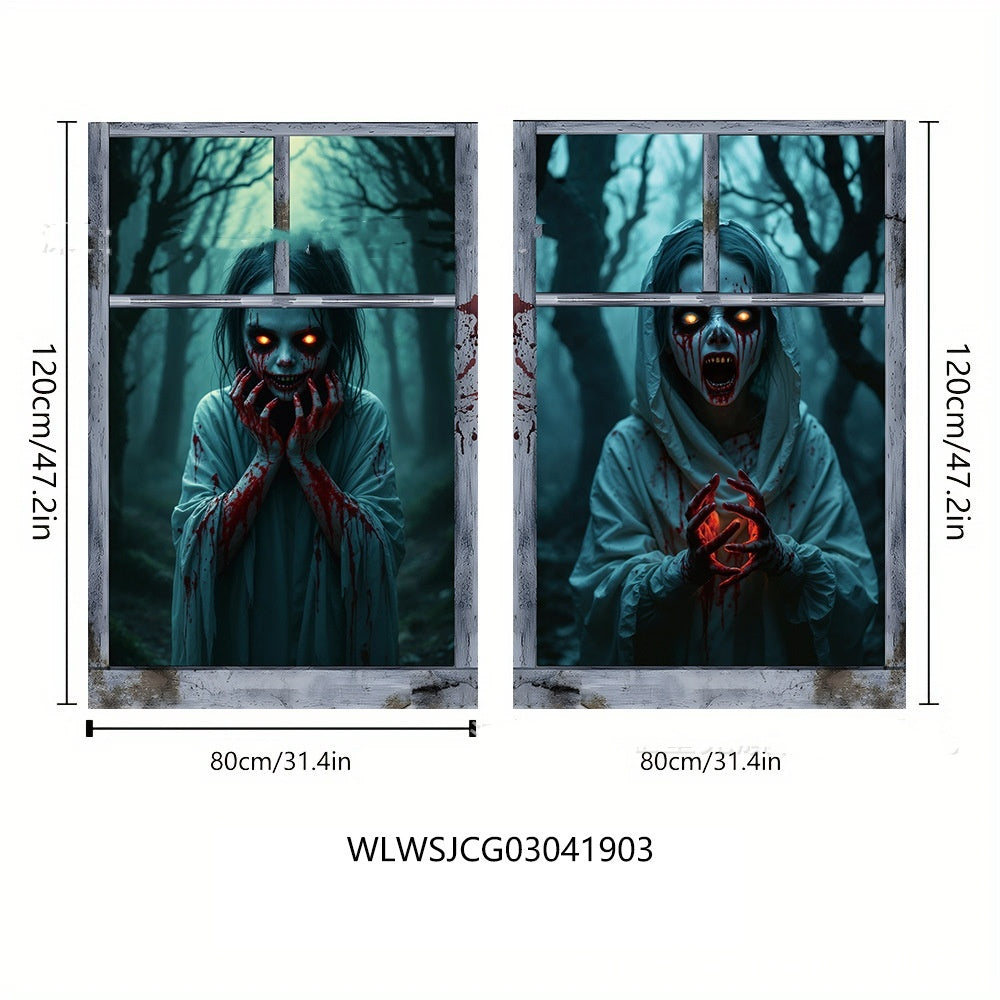 Haunted 3D Window Décor