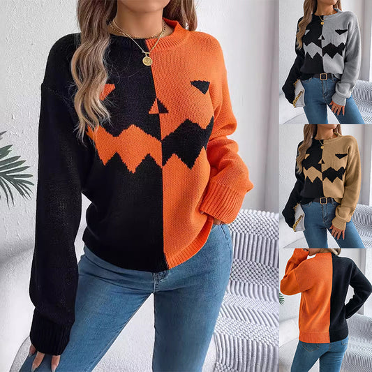 Halloween Ghost Knit Sweater