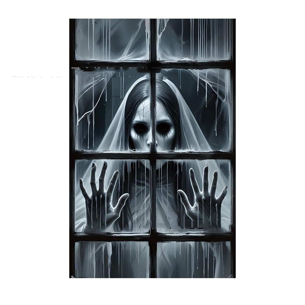 Haunted 3D Window Décor