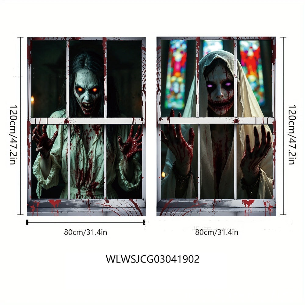 Haunted 3D Window Décor