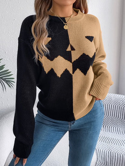 Halloween Ghost Knit Sweater